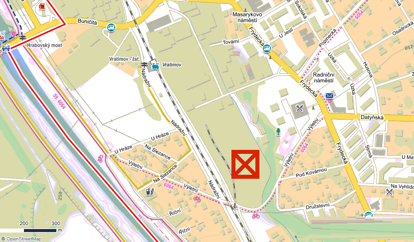 Místo ve Vratimově po Lagunách Ostramo